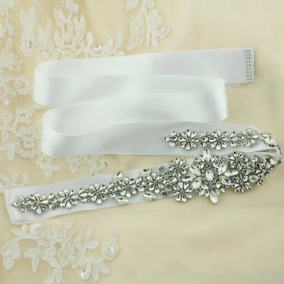 China Newest Beautiful Bridal Bridal Rhinestone Waistband Rhinestone Handmade Balance Sparkle Diamond ZYB325B for sale