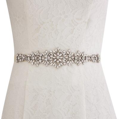 China New Style Flatback Rhinestone Wedding Sashes and Waistbands for sale