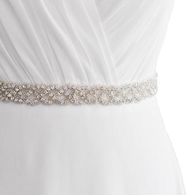 China New Style Flatback Rhinestone Wedding Sashes and Waistbands for sale