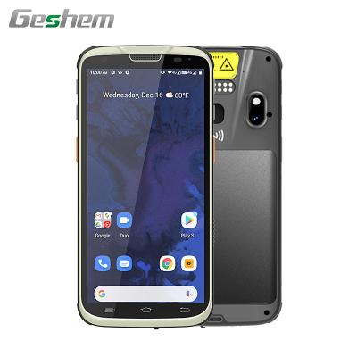 China Geshem 5.5 inch 2D Android scanner 10.0 GMS 5.5 inch NFC fingerprint pdas for sale