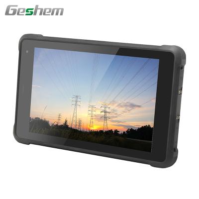 China Geshem Waterproof 8 Inch Android 10.0 GMS Quad Core MTK6771 4G WIFI LTE Industrial Rugged Tablet for sale