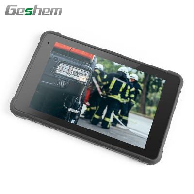 China Geshem 8 Inch Inte1 Quad Core Z8350 Win10 4G WIFI LTE Waterproof Industrial Rugged Tablet for sale