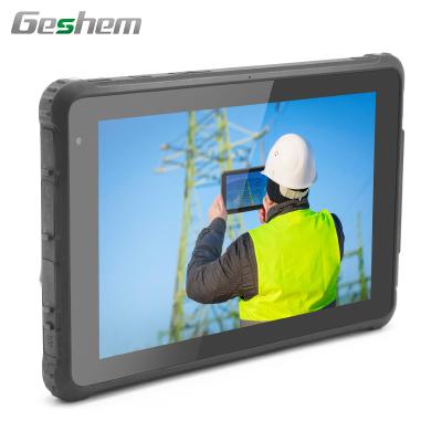 China Geshem 10 Inch Win10 2D Barcode Scanner 4G LTE Waterproof Industrial Rugged Tablet for sale