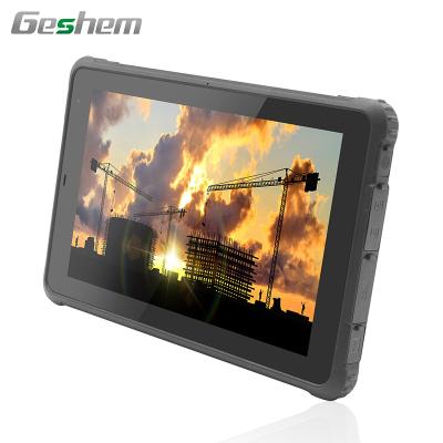 China Geshem 10 inch Android SI Rugged HF UHF RFID 4G LTE Industrial Rugged Tablet for sale