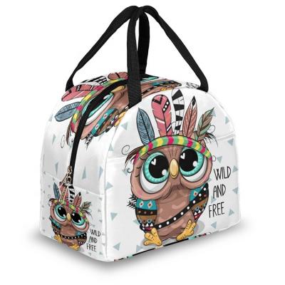 China Waterproof Custom Logo Reusable Thermal Lunch Cooler Tote Bag Insulated Lunch Box Bags For Women Men for sale