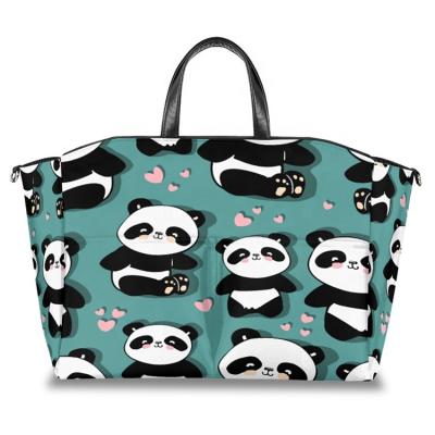 China Custom Waterproof Travel Baby Care Diaper Tote Bag Stroller Hanging Baby Diaper Bag For Mom Diaper Maternity Bag for sale