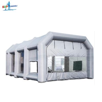 China Outdoor Custom Portable Explosion Spray Booth Inflatable Paint Booth Inflatable Car Paint for sale