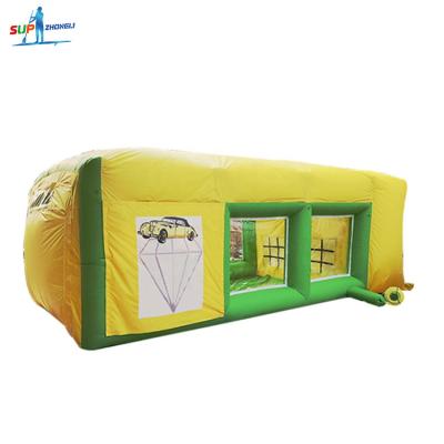 China Low Price Spray Booth Outdoor Space Large Inflatable Spray Paint Tent Booth for sale