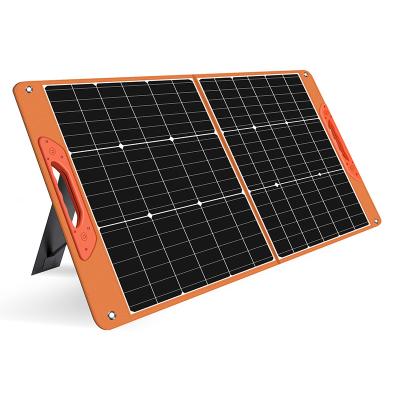 China Commercial high quality new 100W 18V 5V portable monocrystalline solar panel/boat/car/camping 2021 folding solar charger for power bank for laptops for sale