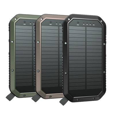 China Hot Sale Solar Power Products Bank 20000 Mah Wireless Solar Power Supply Solar Panel Charging Waterproof Portable Solar Power Charger For Cell for sale