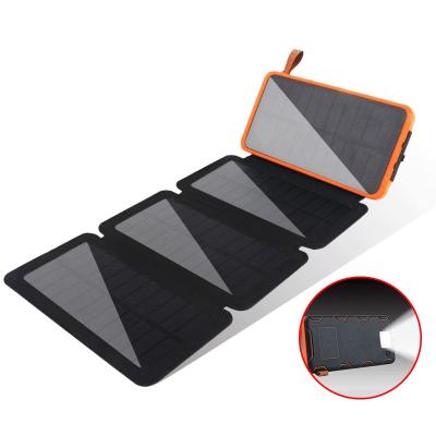 China Portable Waterproof Solar Powered Solar Power Bank 25000mah Mobile Phone Usb Cell Phone Charging Camping Solar Panel Phone Charger Solar Power Bank for sale