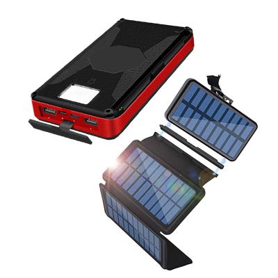 China Protable 25000 Mah Waterproof Oem Solar Charger Power Supply Solar Panel Charging For Outdoor Phone Mobile Phone Charging Equipment Solar Power Bank for sale