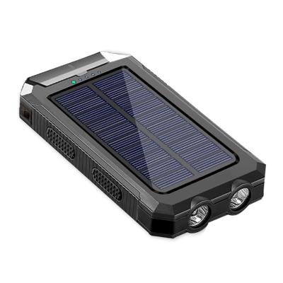 China Fast Portable Waterproof Mobile Station Solar Power Bank 20000mah Solar Power System Support Charging Mobile Phone Charger for sale