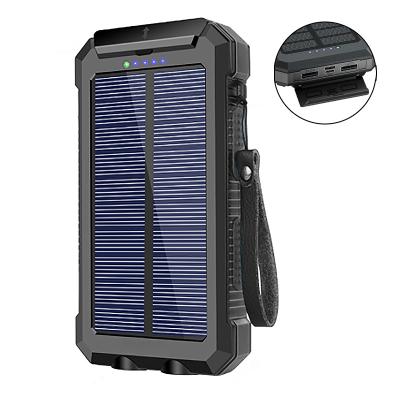 China 30000mah Usb Solar Panel Phone Charger Solar Panel Charging Bestsellers Solar Power Bank Type-C Dual Camping Waterproof Solar Portable Power Station for sale