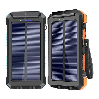 China Wholesale 30000 Mah Waterproof Portable Solar Panel Phone Charger Solar Power Bank Solar Power System Large USB Powerbanks for sale