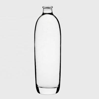 China Thick Glass Base Around Extra White Flint Beverage Vodka 500ml Glass Bottle for sale