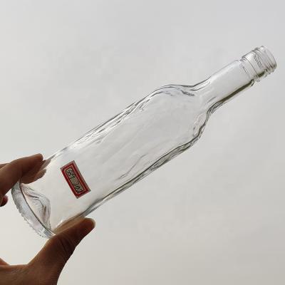 China 200ml Mini Bottle Vodka Whiskey Spirits Bottle Hot Sale Transparent Liquor RSG Square Glass Bottle for sale