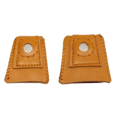 China Soft Leather Soft Leather Thimble With Tip Sewing DIY Hand Tools for sale