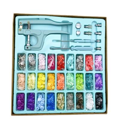 China Washable 27 Colors, 300 Sets Plastic T5 Buttons Snap Fastener Set With Tool Organizer for sale