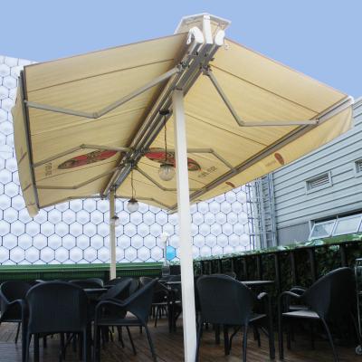 China High Quality Acrylic Aluminum Retractable Double Sides Frame Double Tent Open Free Size Tent for sale