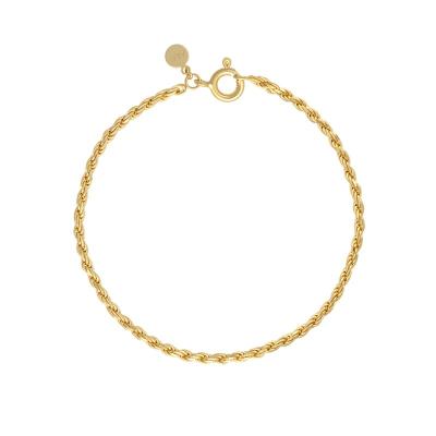 China Custom cheap duyizhao FASHIONABLE fashion rope bracelet plated hand jewelry gold rope link women bracelet for sale