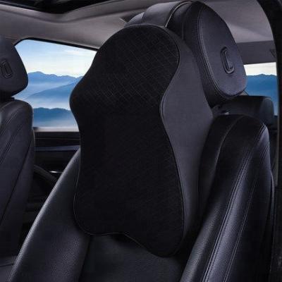 China Factory Sale Anti-Snore Soft and Comfortable Custom Car Neck Pillow Memory Foam Car Neck Headrest Pillow for sale