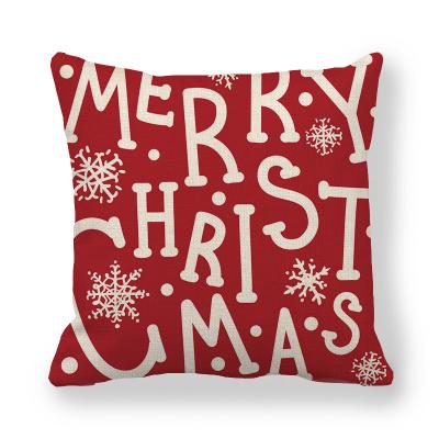 China Hot Selling Custom Made High Quality Anti-static Sofa Cushions Christmas Throw Pillows Christmas Decoration Plaid With Pillow Cover for sale