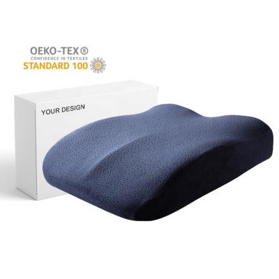 China New Product Design Ergonomic Massage Memory Foam Lumbar Cushion For Back Support And Pain for sale