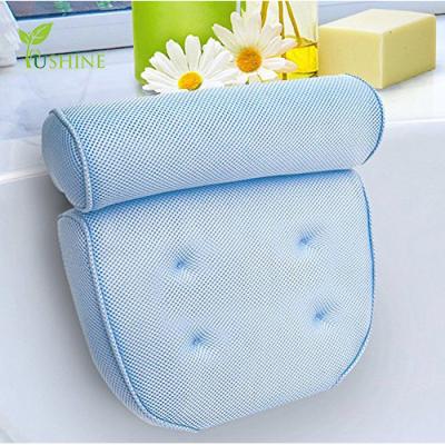 China Sustainable Luxury Spa Non-Slip Extra Thick Magnetic Bath Faucet Pillow With Head Neck Shoulder And Back Support for sale