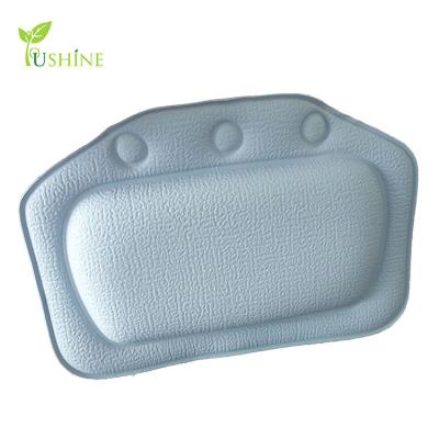 China Viable New Style Hot Selling Non-slip Waterproof PVC Tub Spa Bath Ultra Soft Foam Cushioned Pillow for sale