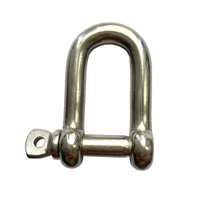 China Heavy Industry Hardware High Quality Rigging Shackle Stainless Steel D Shackle for sale