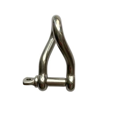 China Heavy Industry Rigging Hardware Stainless Steel Twist 316 M6 Shackle for sale