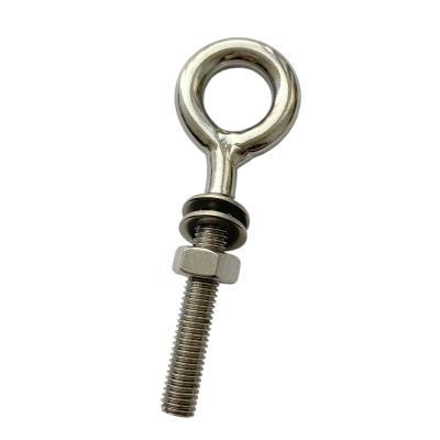 China Welded Construction Stainless Steel Eye Bolt With M10 Nut And Washers for sale