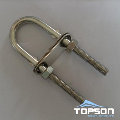 China Stainless Steel Hardware Pulling Rigging U Bolt With Safety Pad for sale