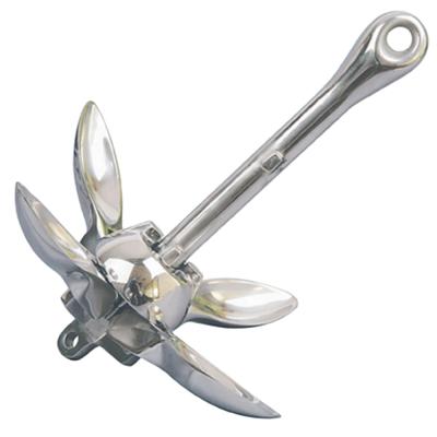 China Boat Stainless Steel Hardware Yacht Marine Marine Grappling Hook Anchor for sale