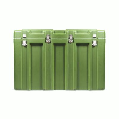 China Environmentally Friendly Rotomolded Military Waterproof Tool Box Anti-Radiation Dustproof Shockproof Military Plastic Box for sale