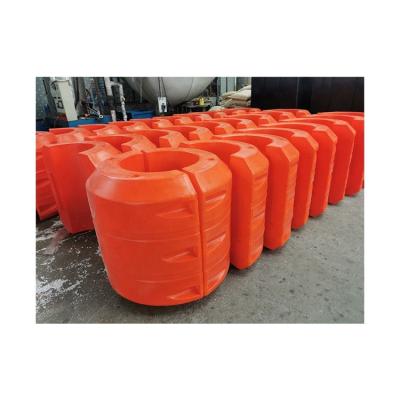 China Factory supply river pipe plastic water buoys pipeline float dredge floats for sale