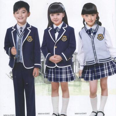 China Healthy OEM School Dresses Custom Made Student Wear Designs Boys And Girls Primary School Uniforms for sale