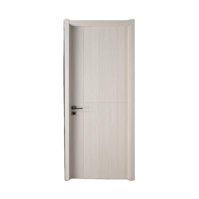 China Modern Hot Selling PVC Interior Single House Door Solid Wood Door for sale