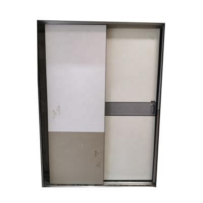 China Modern Low Price Customized PVC Molded Wardrobe Door Cabinet Sliding Door for sale