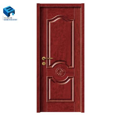 China 2020 Modern Sound Insulation Door Wood Panels Carved Wood Frame Door for sale