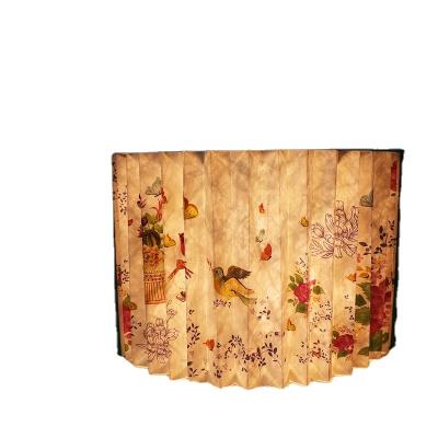 China Customizable flower and bird creative decorative screen japanese style lamp gift folding agriculture lamp tyvek paper lamp for sale