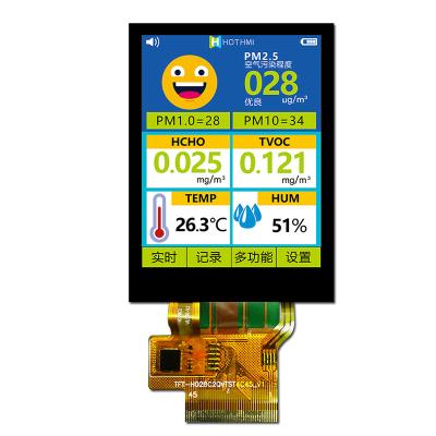 China 2.8 Inch 240x320 MCU RGB SPI TFT Touch Panel 240x320 With Pcap Monitor for sale