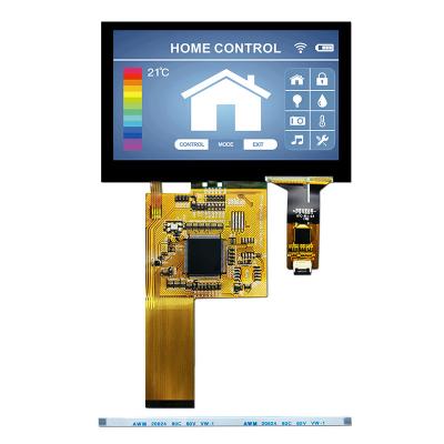 China 4.3 Inch 800x480 TFT Lcd Monitor Pcap Monitor TFT LCD Display Manufacturer for sale