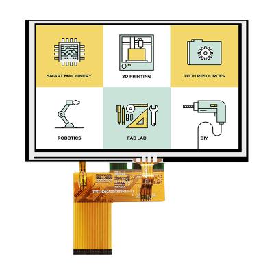 China Resistive 5 Inch TFT LCD Display Panel IC 7262 800x480 Dots 40PIN TFT-H050A1SVIST4R40 for sale