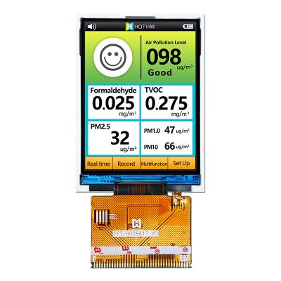 China 2.8 Inch MCU Display TFT LCD 240x320 Dots 250cd/M2 With IC ST7789 TFT-H028A17QVTST2N37 for sale