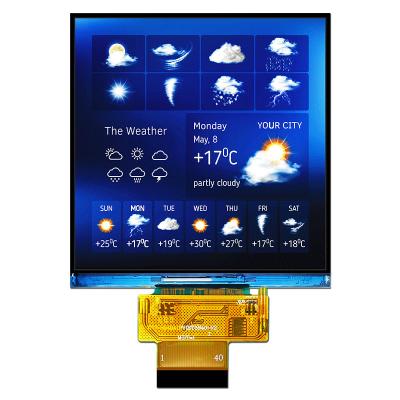 중국 4 인치 480x480 도트는 TFT LCD 디스플레이 태양광 읽기 쉬운 SPI RGB ST7701S를 사각처리합니다 판매용