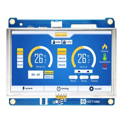 China 5.0 Inch 800x480 IPS Resistive TFT LCD Display Wide Temperature for sale