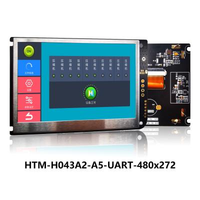 Chine 4,3 PANNEAU de MODULE de TFT d'affichage d'UART TFT LCD 480x272 de pouce AVEC LE TABLEAU de CONTRÔLE d'affichage à cristaux liquides à vendre