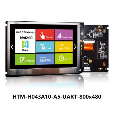 Chine 4,3 PANNEAU d'affichage de TFT LCD 480x272 de MODULE d'UART TFT de pouce AVEC LE TABLEAU de CONTRÔLE d'affichage à cristaux liquides à vendre